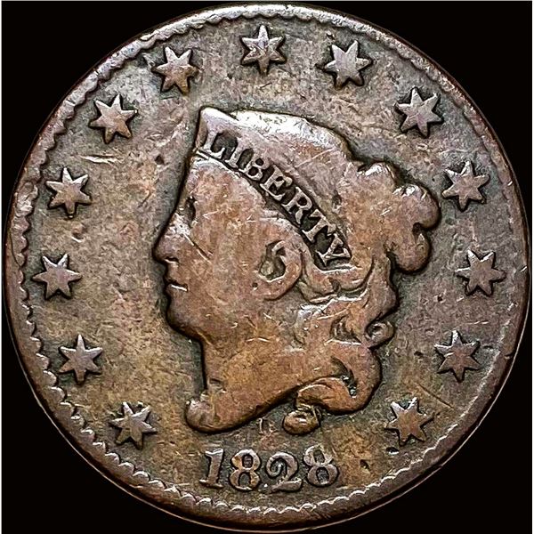 1828 Copper Large Cent NICELY CIRCULATED
