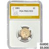 Image 1 : 1881 Indian Head Cent PGA PR65 Red