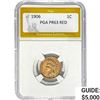 Image 1 : 1906 Indian Head Cent PGA PR63 Red