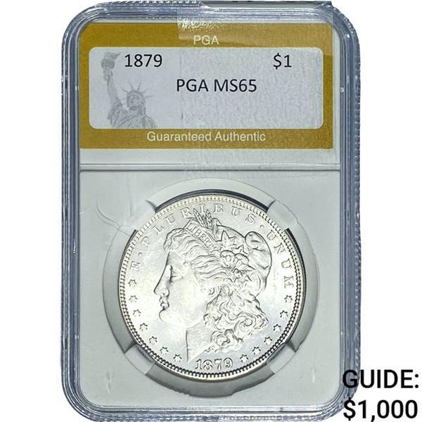 1879 Morgan Silver Dollar PGA MS65
