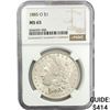 Image 1 : 1885-O Morgan Silver Dollar NGC MS65