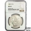 Image 1 : 1885-O Morgan Silver Dollar NGC MS65
