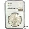 Image 1 : 1887 Morgan Silver Dollar NGC MS63