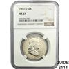 Image 1 : 1960 D Franklin Half Dollar NGC MS65