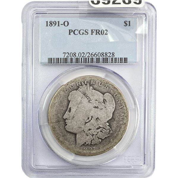 1891 - O Morgan Silver Dollar PCGS FR02