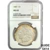 Image 1 : 1887 Morgan Silver Dollar NGC MS65