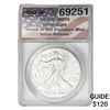 Image 1 : 2011-(S) Silver Eagle ANACS MS70