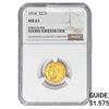 Image 1 : 1914 $2.50 Gold Quarter Eagle NGC MS61