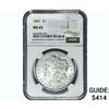 Image 1 : 1887 Morgan Silver Dollar NGC MS65