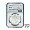 Image 1 : 1885-O Morgan Silver Dollar NGC MS65