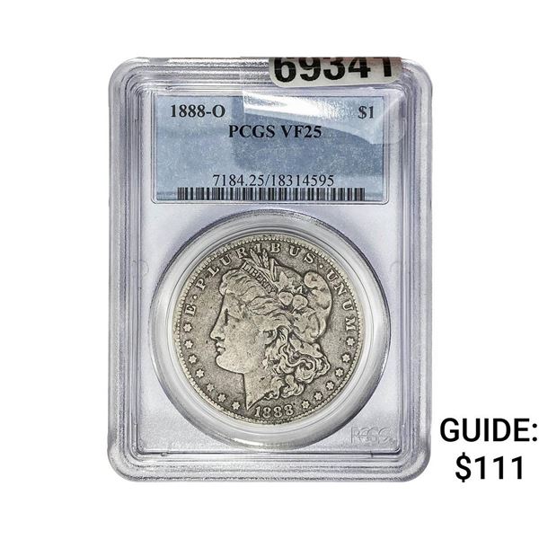 1888-O Morgan Silver Dollar PCGS VF25