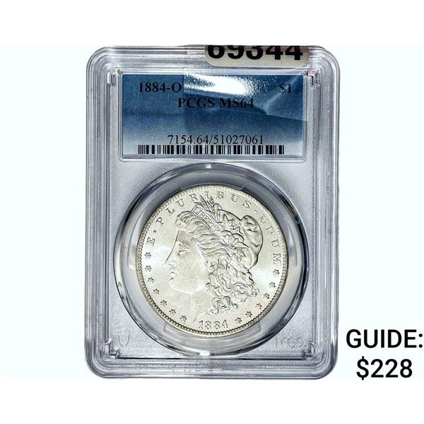 1884-O Morgan Silver Dollar PCGS MS64