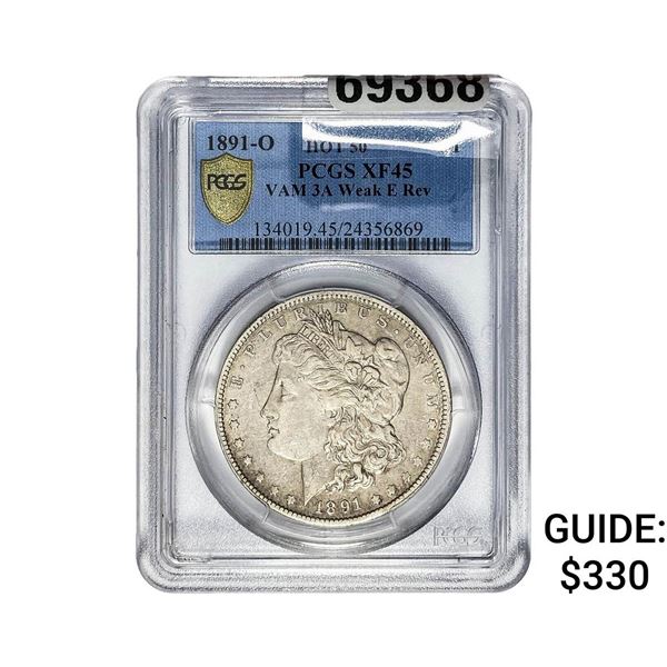 1891-O Morgan Silver Dollar PCGS XF45 VAM 3A