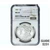 Image 1 : 1887 Morgan Silver Dollar NGC MS64