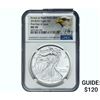 Image 1 : 2018[W] Silver Eagle NGC MS70 First Day of Issue