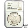 Image 1 : 1884-O Morgan Silver Dollar NGC MS64