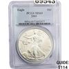 Image 1 : 2001 Silver Eagle PCGS MS69