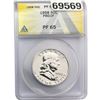 Image 1 : 1958 Franklin Half Dollar ANACS PF65 Proof