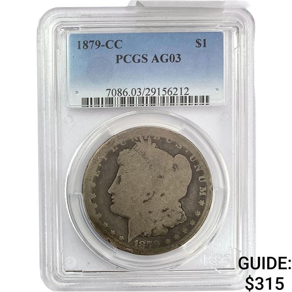 1879-CC Morgan Silver Dollar PCGS AG03