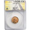 Image 1 : 1936 Wheat Cent ANACS MS66 Red