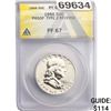 Image 1 : 1956 Franklin Half Dollar ANACS PF67 Proof Ty2 Rev