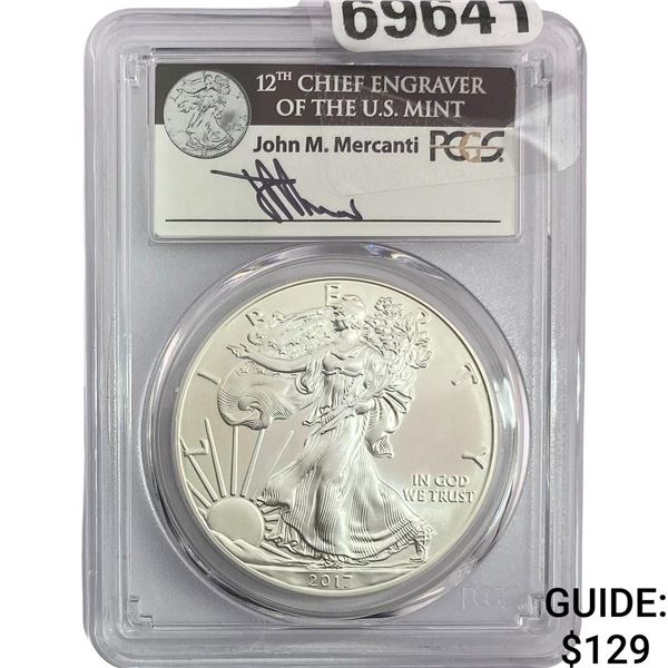 2017 Silver Eagle PCGS MS70