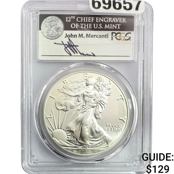 2017 Silver Eagle PCGS MS70