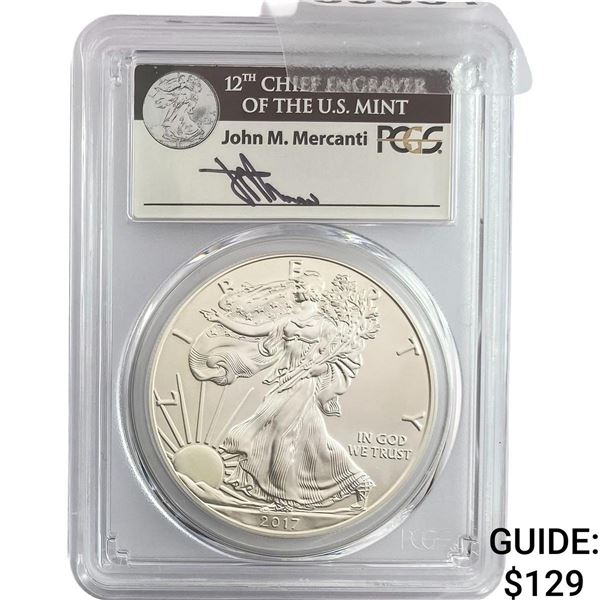 2017 Silver Eagle PCGS MS70