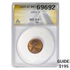 Image 1 : 1923 Wheat Cent ANACS MS64 RB