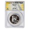 Image 1 : 1958 Franklin Half Dollar ANACS PF66 Proof