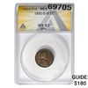 1931-D/D Wheat Cent ANACS MS62 BRN