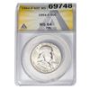 Image 1 : 1954-D Franklin Half Dollar ANACS MS64 FBL