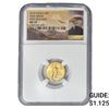 Image 1 : 2015 $5 1/10 oz Gold Half Eagle NGC MS70 Wide Reeds