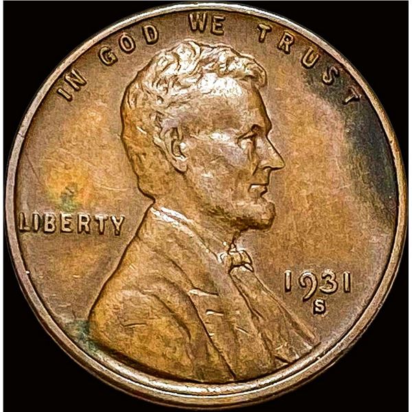 1931-S Lincoln Wheat Cent NEARLY UNCIRCULATED