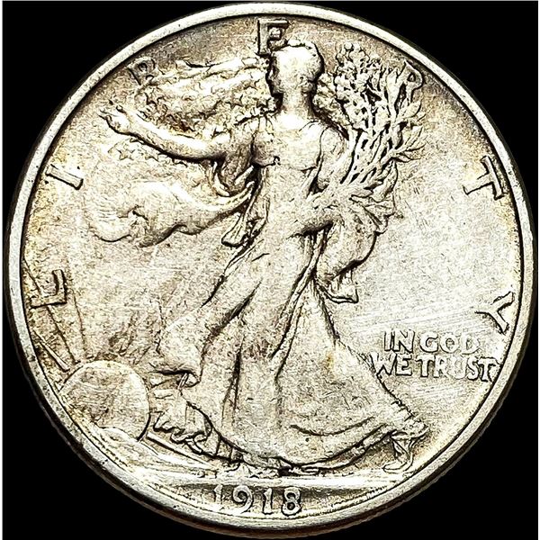 1918-S Walking Liberty Half Dollar CLOSELY UNCIRCULATED