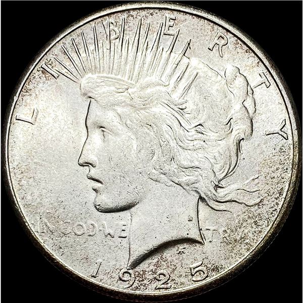 1925-S Silver Peace Dollar CLOSELY UNCIRCULATED
