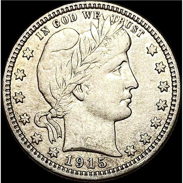 1915-D Silver Barber Quarter NEARLY UNCIRCULATED