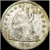 Image 1 : 1843 Silver Seated Liberty Dollar CLOSELY UNCIRCULATED