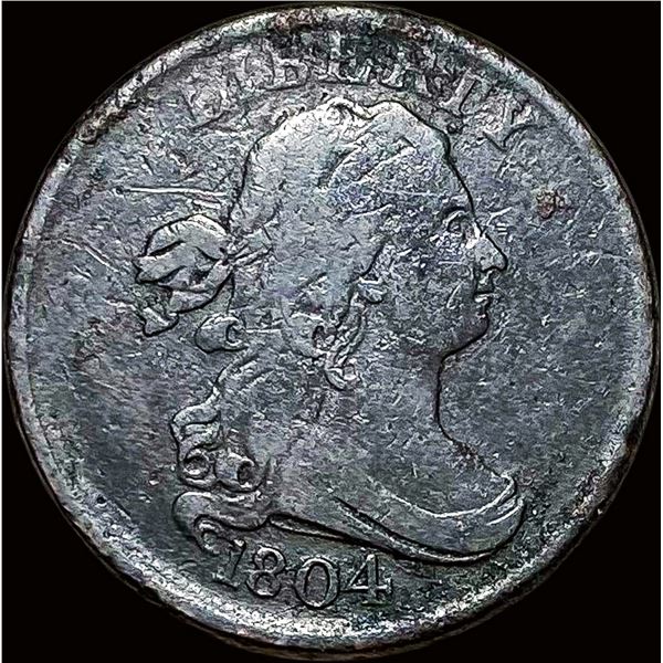 1804 Draped Bust Half Cent LIGHTLY CIRCULATED