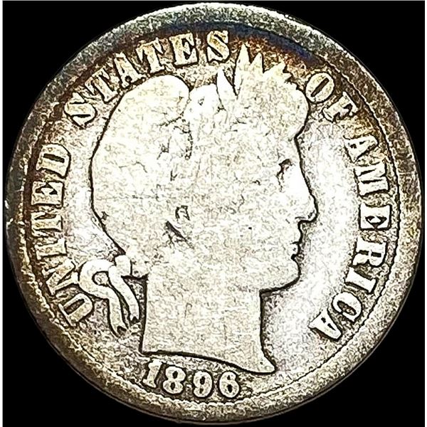 1896-O Silver Barber Dime NICELY CIRCULATED