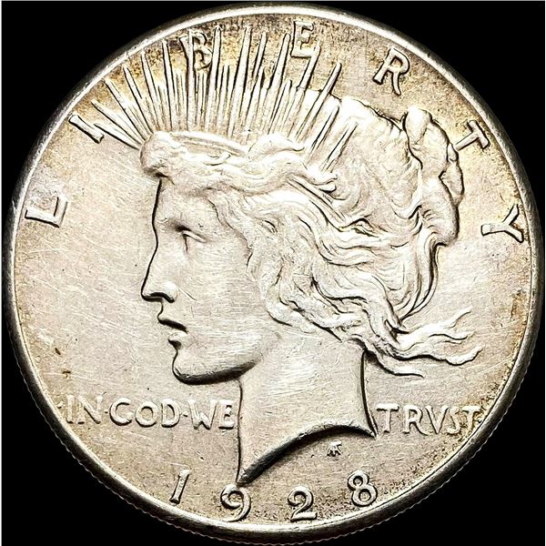 1928 Silver Peace Dollar CLOSELY UNCIRCULATED