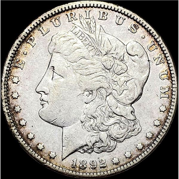 1892 Morgan Silver Dollar NEARLY UNCIRCULATED