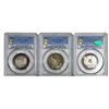 Image 1 : [3] 1936 Delaware Half Dollar PCGS MS64-65 INCLD. CAC