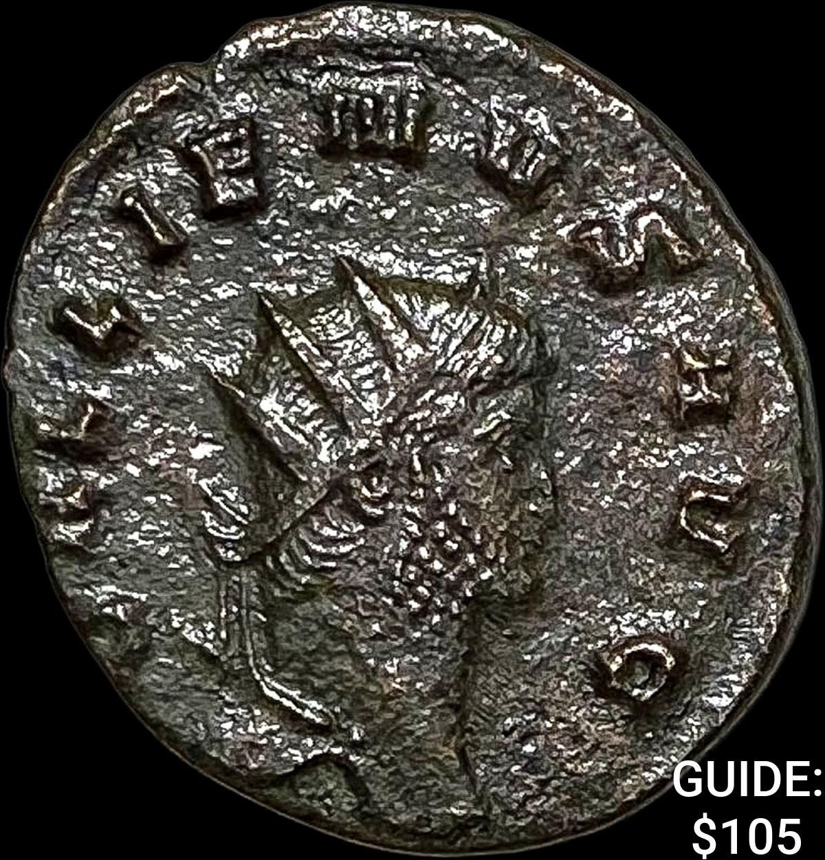Roman Gallienus, 253-268 AD BI DBL Denarius CHOICE AU