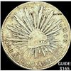 Image 1 : 1894Mo AM Mexico Silver 8 Reales Cap & Ray NEARLY UNCIRCULATED