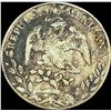Image 2 : 1894Mo AM Mexico Silver 8 Reales Cap & Ray NEARLY UNCIRCULATED