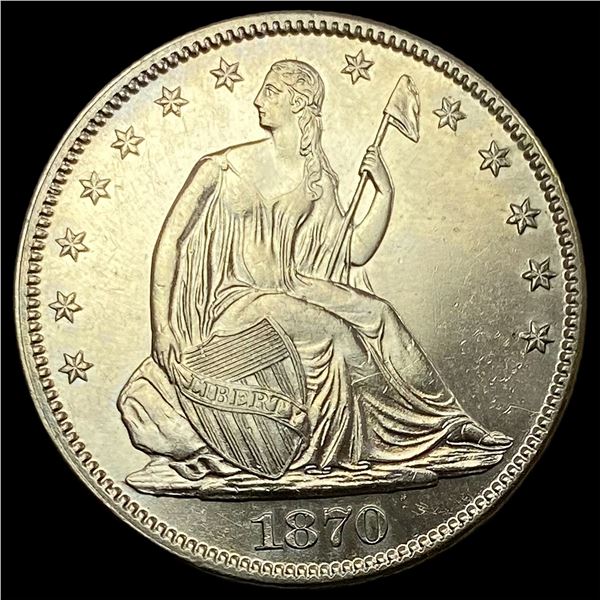 1870 Seated Liberty Half Dollar HIGH GRADE