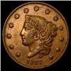 Image 1 : 1837 Coronet Head Large Cent NEARLY UNCIRCULATED