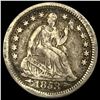 Image 1 : 1853-O Arrows Seated Liberty Half Dime NEARLY UNCIRCULATED