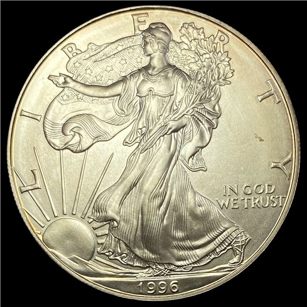 1996 1oz Silver American Eagle $1 SUPERB GEM BU